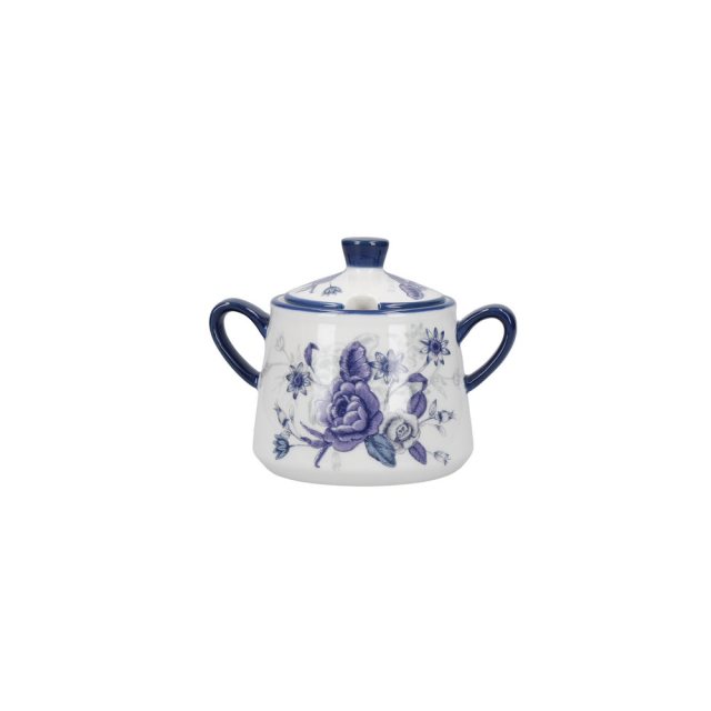 Kitchen Craft Blue Rose Sugar Pot