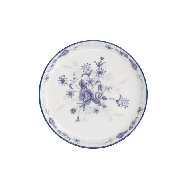 Kitchen Craft Blue Rose Cake Plate 20cm