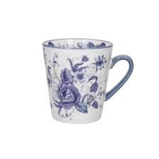 Kitchen Craft Blue Rose Mug 300ml