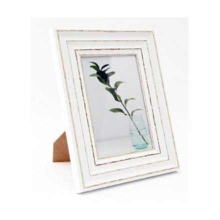 Antique White Photo Frame