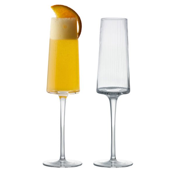 The DRH Collection Empire Champagne Flutes S/2