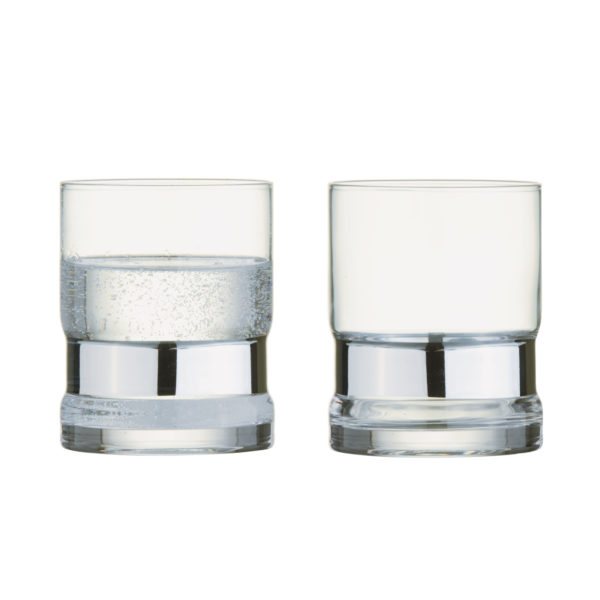The DRH Collection Soho DOF Tumblers Silver S/2