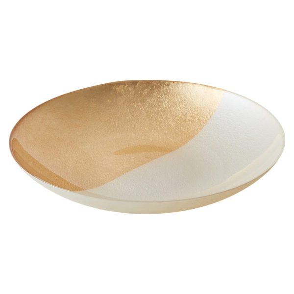 Anton Studio Designs White & Gold Fusion Bowl