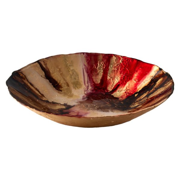 The DRH Collection Abstract Red Bowl