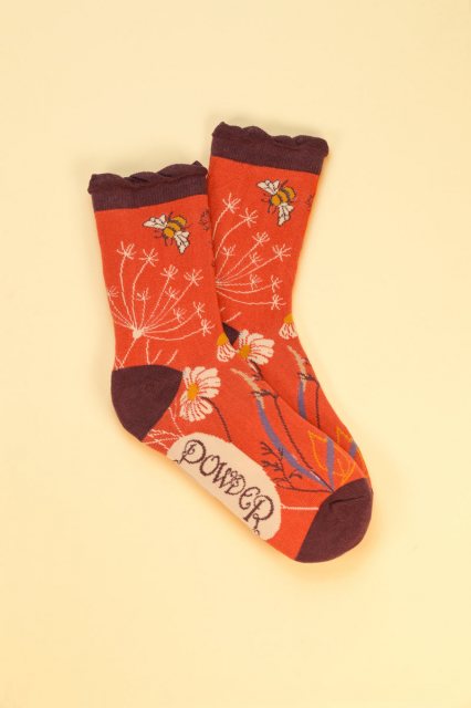 Powder Chalk Bamboo Ankle Socks Grey
