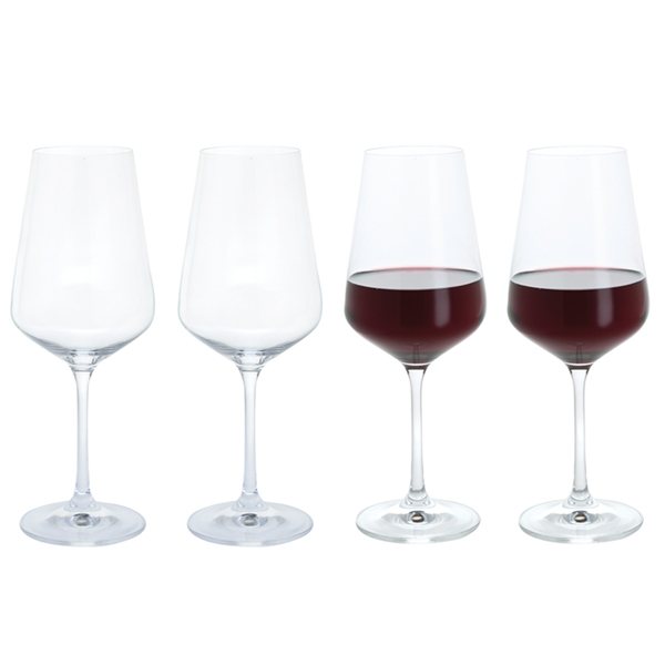 Dartington Crystal Cheers Red Wine Glasses Set of 4