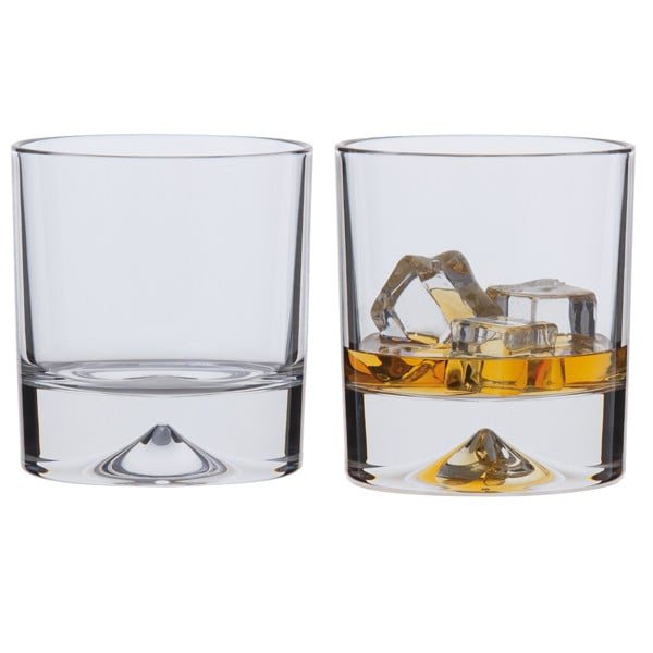 Dartington Crystal Dimple Double Old Fashioned Tumbler Pair