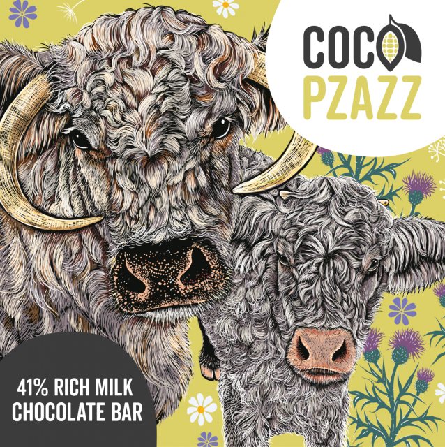 Coco Pzazz Coco Pzazz x Fox & Boo's Rich Milk Chocolate Bar Cattle