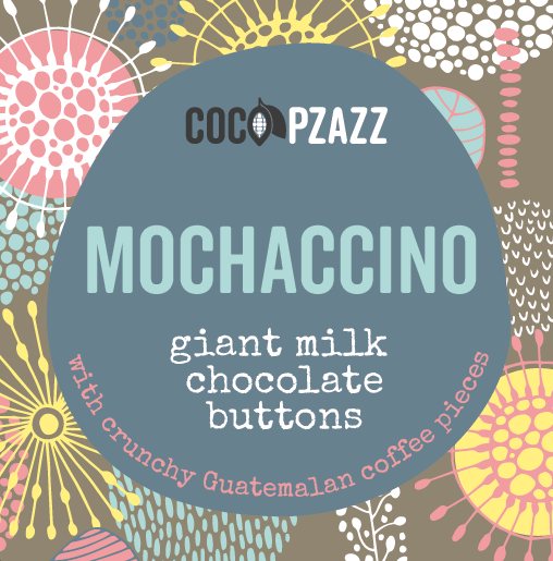 Coco Pzazz Coco Pzazz 41% Milk Chocolate With Snow Flurries Bar 80g