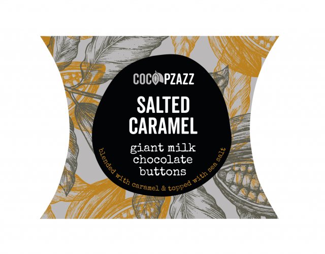 Coco Pzazz Salted Caramel Giant Chocolate Buttons 24g