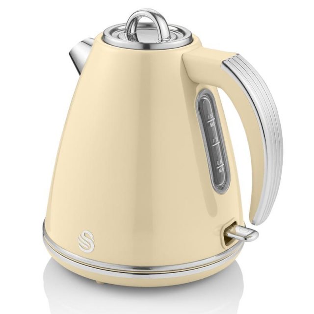 Swan Hamilton Beach Rise 4 Slice Brushed & Polished Stainless Steel Toaster