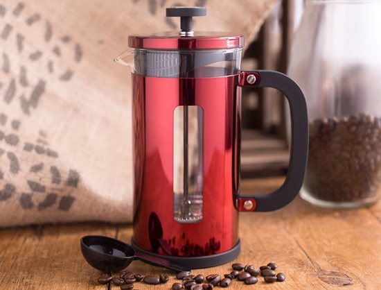 Kitchen Craft Red 8 Cup Cafetiere 1Litre
