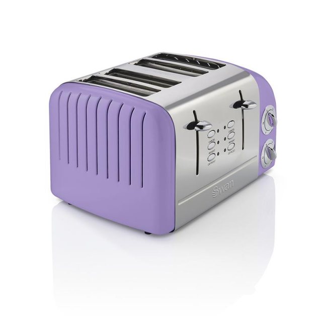 Swan Tower 2 Slice Stainless Steel Toaster