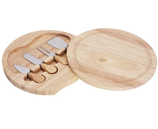 S/4 Cheese Knifes & Board Set