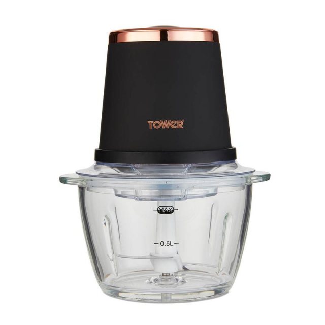 Tower Tower Cavaletto 350W 1L Glass Mini Chopper Black