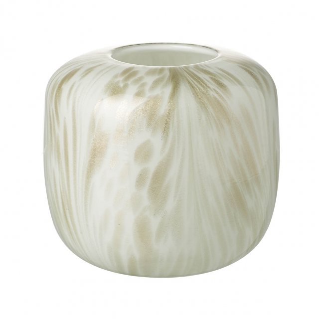 Parlane International Shimmer Vase Amber/White