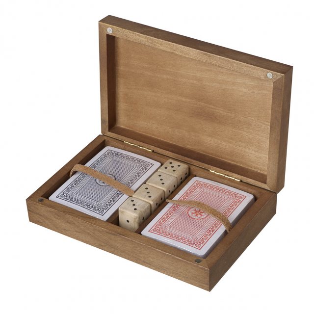 Parlane International Playing Cards In Mango Wood Box