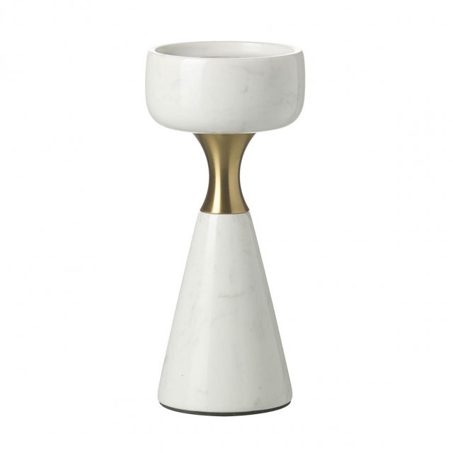 Parlane International Cadent Candlestick Marble White