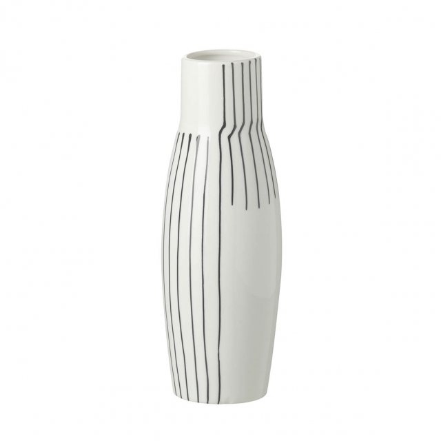 Parlane International Linea Vase Ceramic White 9x9x24cm