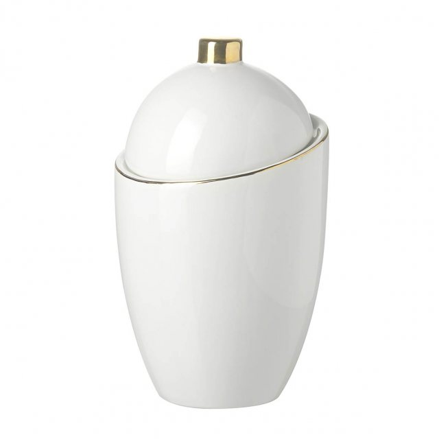 Parlane International Saturn Jar Ceramic White 16x16x28cm