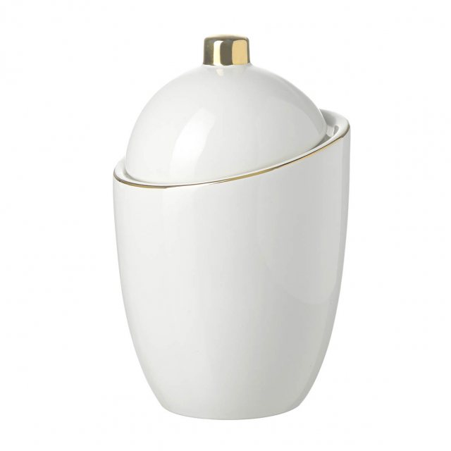 Parlane International Saturn Jar Ceramic White 14x14x22cm