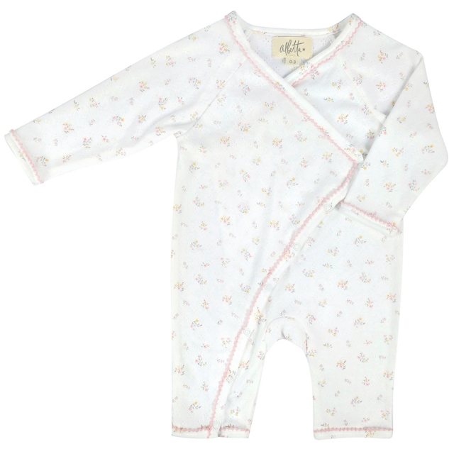 Albetta Albetta Ditsy Pointelle Babygro