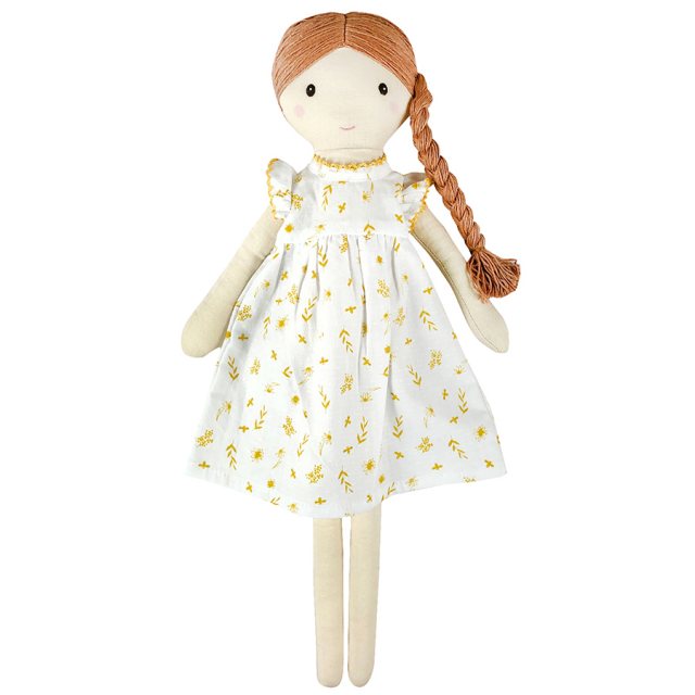 Albetta Powell Craft Rag Doll with Floral Garden Dress