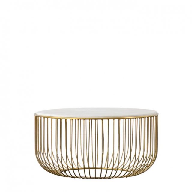 Gallery Direct RILEY Coffee Table Gold