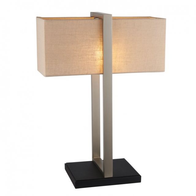 DUVAL Table Lamp Satin Nickel