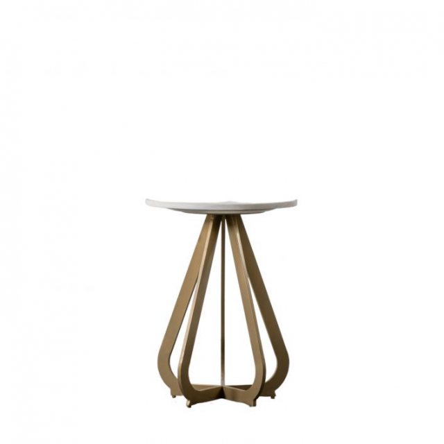 Gallery Direct MOORGATE Side Table Gold