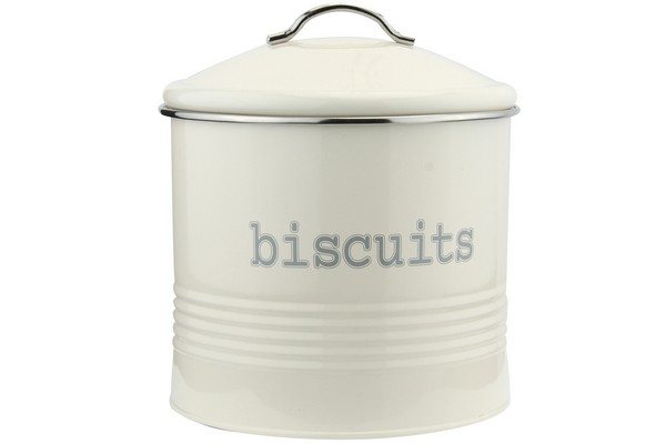 Apollo Housewares Canister Round Biscuits Fjord