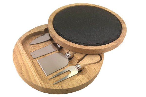 Apollo Housewares RB Cheese Box Slate 4 Knifes