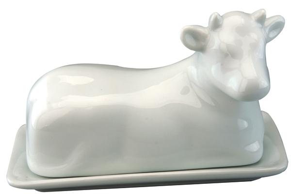 Apollo Housewares Butter Dish Cow Large