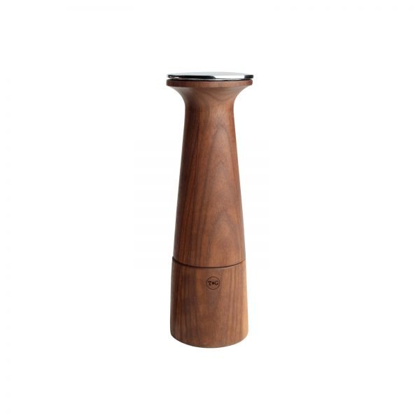 Oblique Salt Mill Black Walnut & SS Top 205mm