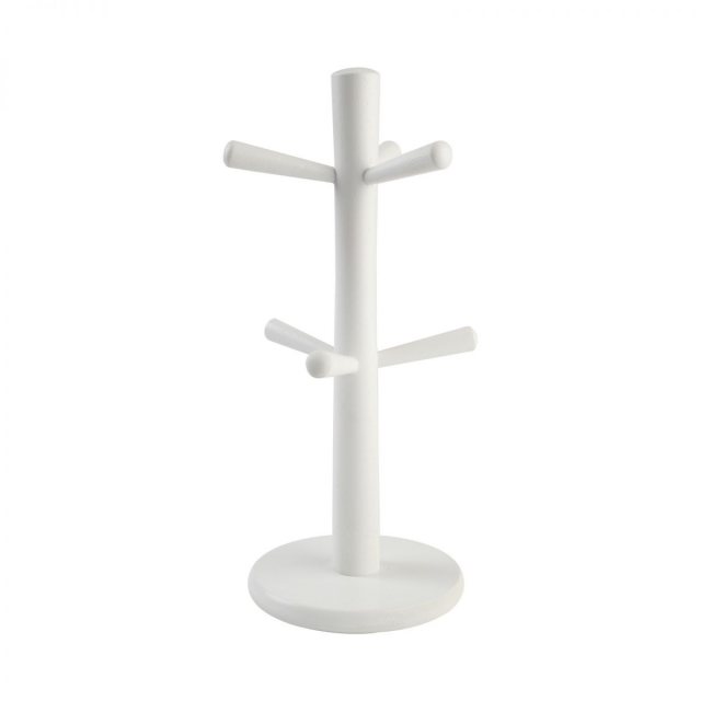 6 Peg Mug Tree White