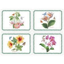 Portmeirion Pottery Exotic Botanic Garden Placemats S/4