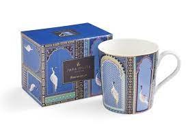 Sara Miller London Sara Miller India Mug Lattice Window's Indigo