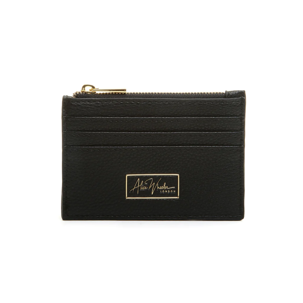 Alice Wheeler London Black Clevedon Coin Purse / Card Holder