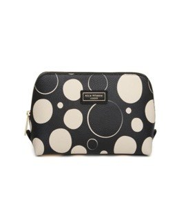 Fancy Metal Goods Sara Miller Vanity Case - Mint Ostrich & Palms