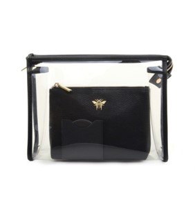 Fancy Metal Goods Caroline Gardner Blue Floral Large Travel Wash Bag
