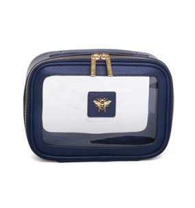 Alice Wheeler London Navy Travel Case