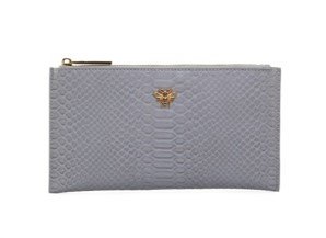 Fancy Metal Goods Ashwood Leather RFID Purse with Zip and Stud Closure Black X-30