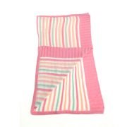 Ziggle Ziggle Baby Pink & Green Stripes Blanket