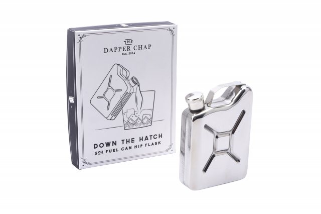 Dapper Chap Down The Hatch Fuel Can Hip Flask