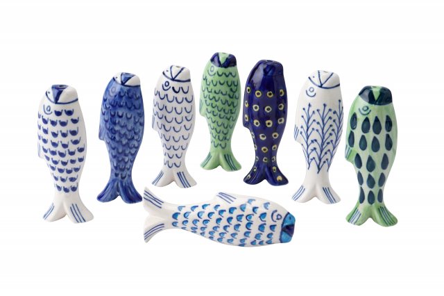 Assorted Fish Design Ceramic Light Pulls