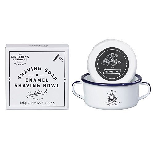 Gentlemen's Hardware Shaving Soap & Enamel Shaving Bowl