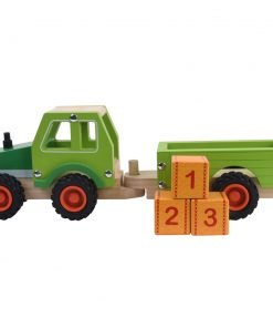 Tractor & Trailer With Bales