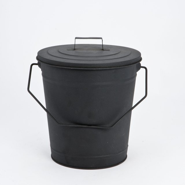 Metal Bucket With Lid 39cm