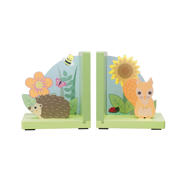 Orange Tree Toys Spring Garden Bookends