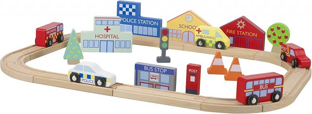 Orange Tree Toys Emergency Services Road Track